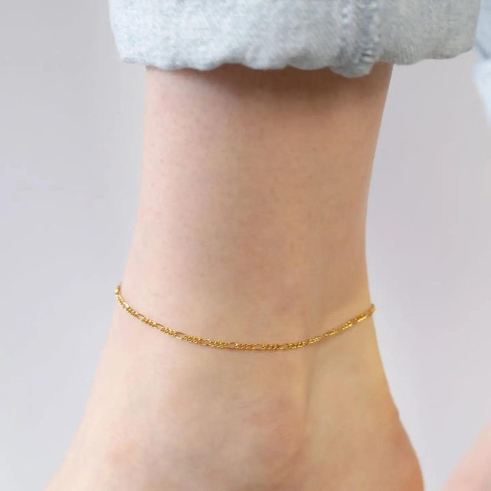 the-sis-kiss-figaro-anklet-gold-water-resistant