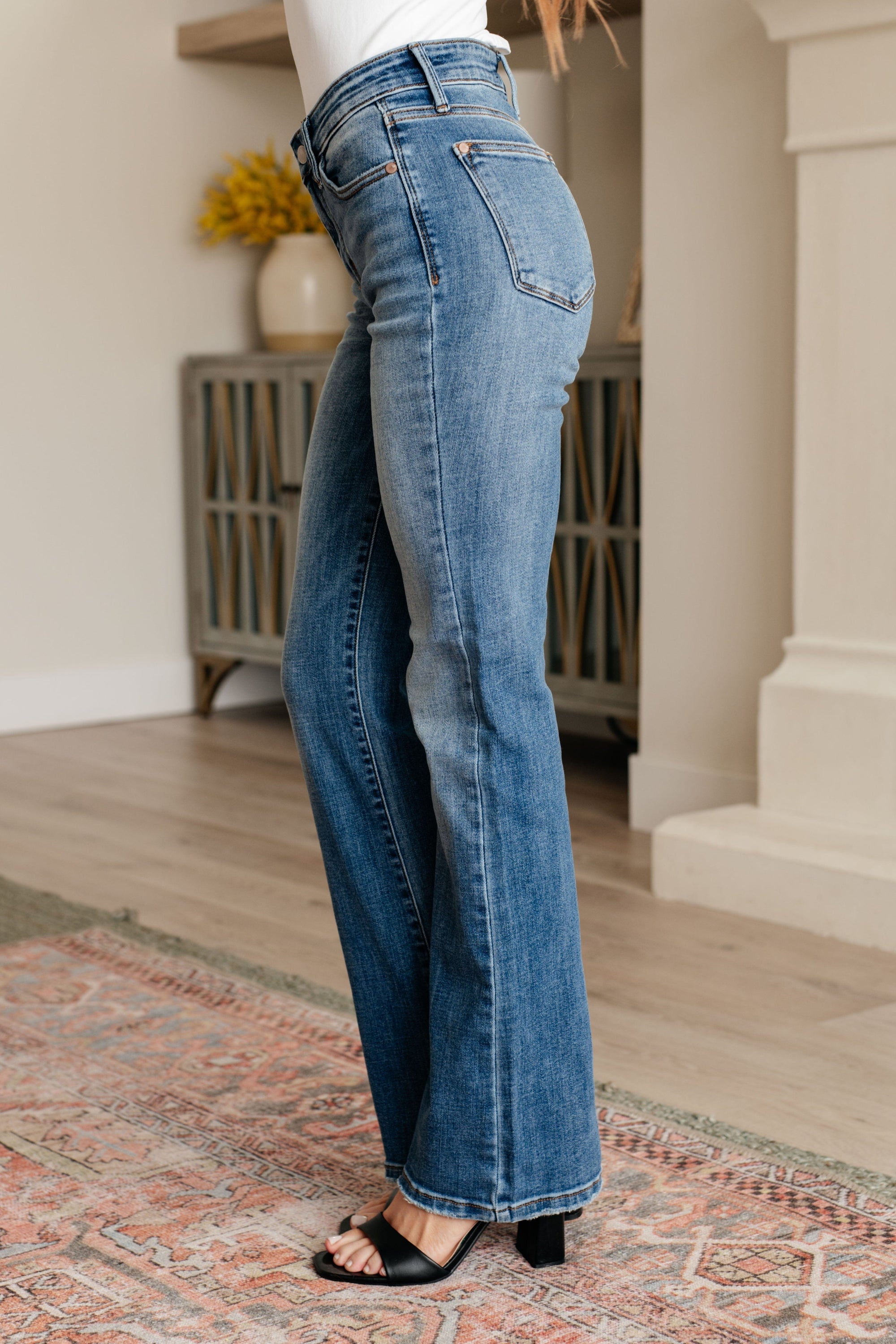 Genevieve Mid Rise Vintage Bootcut Jeans Womens Ave Shops 