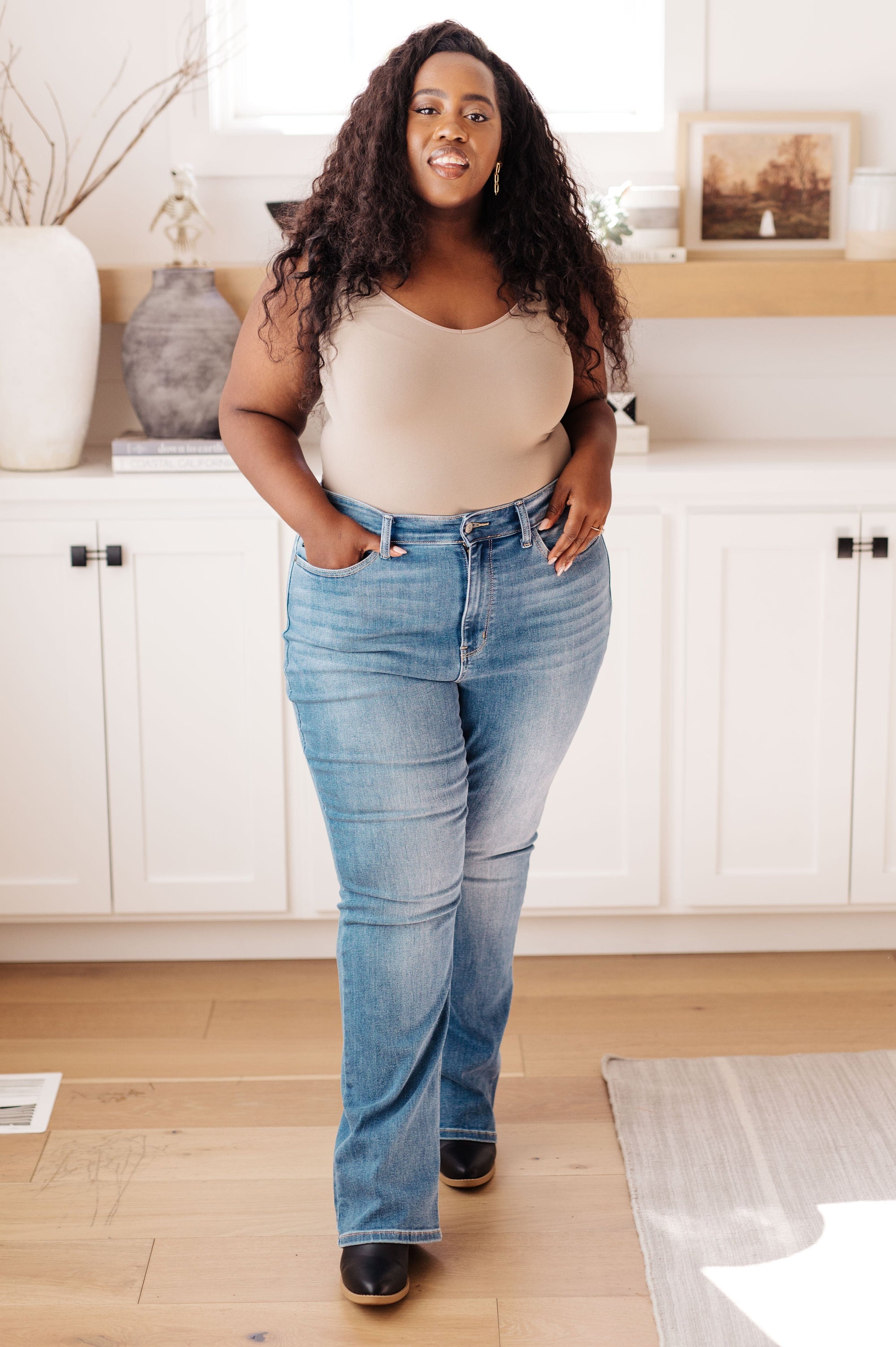 Monroe High Rise Classic Bootcut Jeans Womens Ave Shops