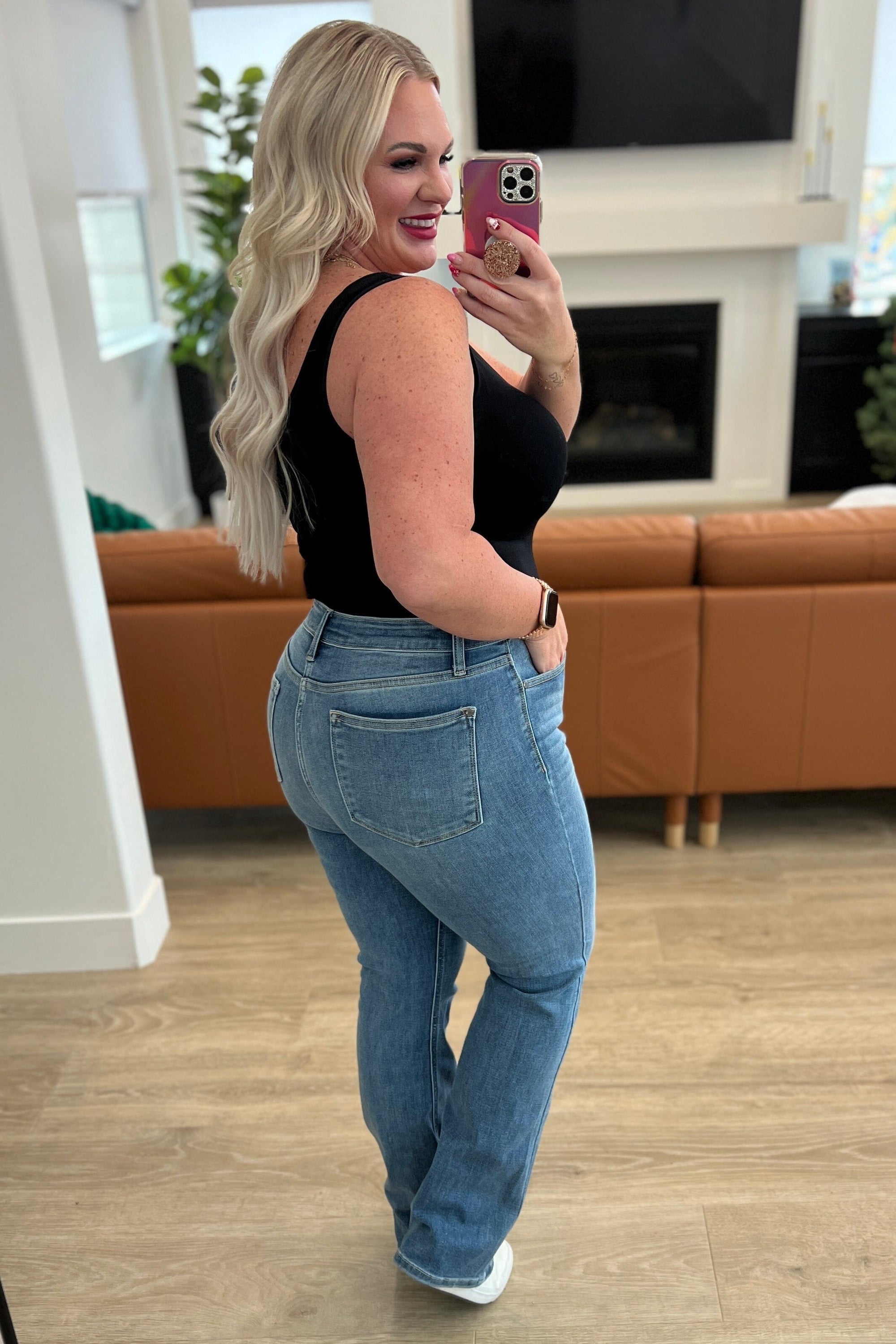 Monroe High Rise Classic Bootcut Jeans Womens Ave Shops