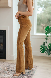 Cordelia Bootcut Corduroy Pants in Camel Womens Ave Shops