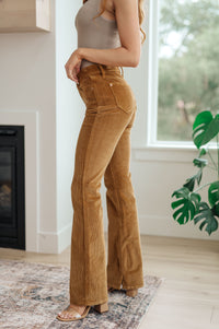 Cordelia Bootcut Corduroy Pants in Camel Womens Ave Shops