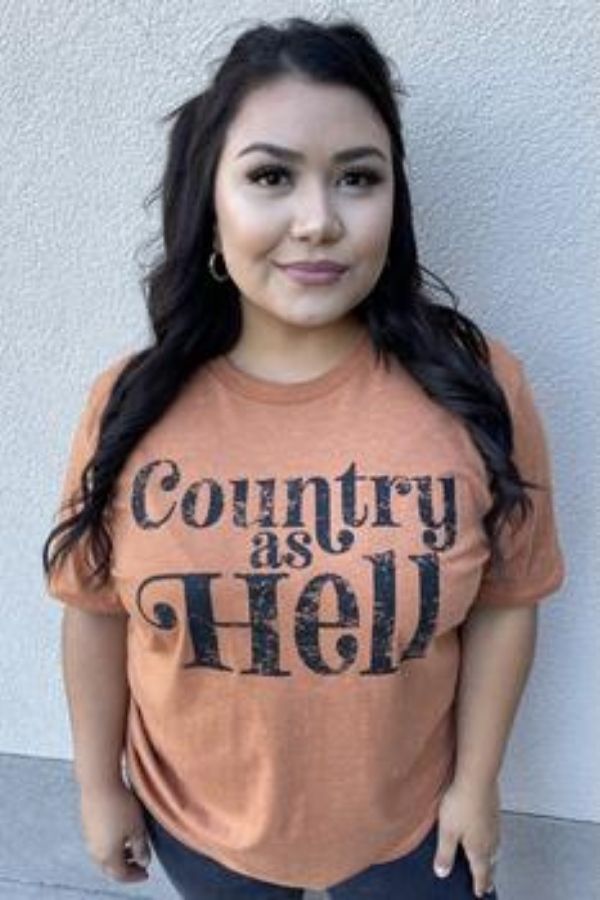 Country As Hell T-Shirt NEW 
