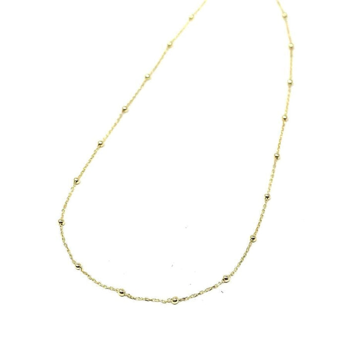 The Sis Kiss 20" Baby Ball Chain Necklace Gold Necklace The Sis Kiss 