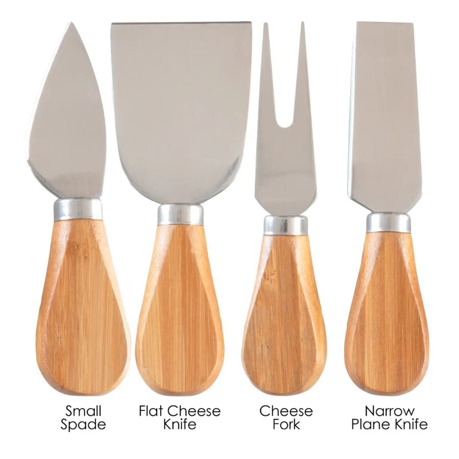 4-Piece Cheese Tool Set Home & Decor Totally Bamboo 