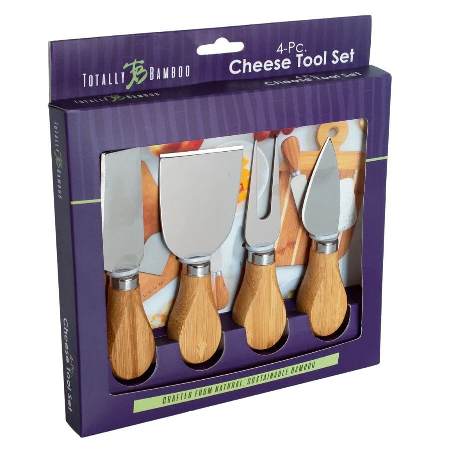 4-Piece Cheese Tool Set Home & Decor Totally Bamboo 