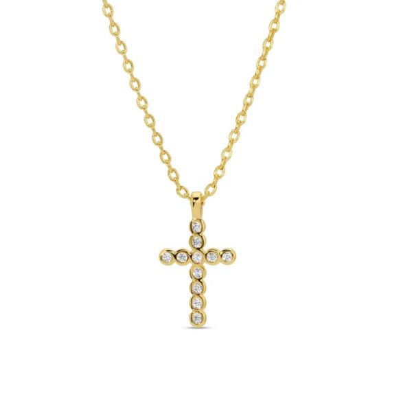 gold-cz-cross-pendant-necklace