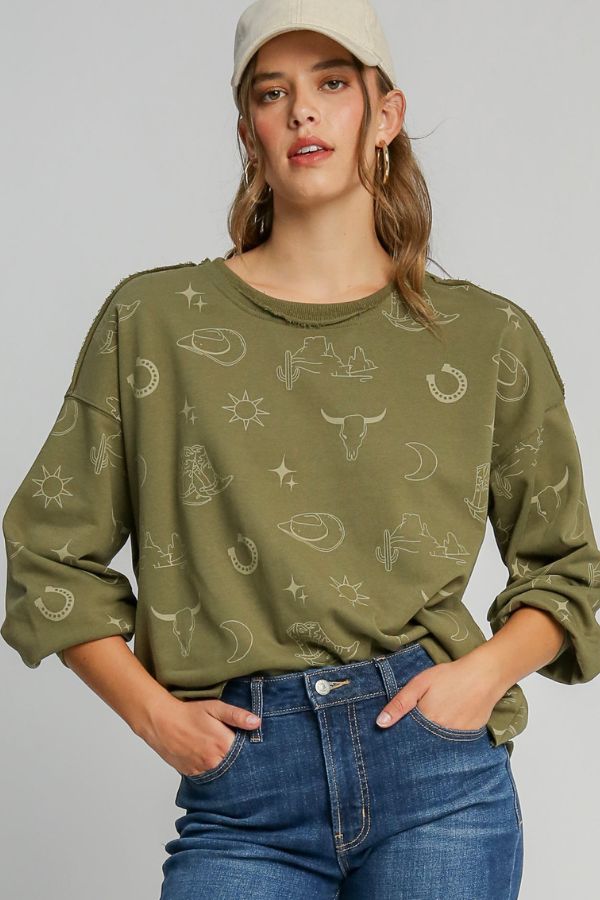 olive-rodeo-round-neck-crew-neck