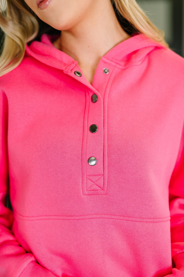 A Million Different Reasons Hooded Pullover in Fuchsia Womens Ave Shops 