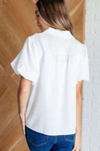 A Sixth Sense Balloon Sleeve Blouse Tops Ave Shops 