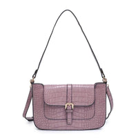 Adwen Mauve Croc Crossbody Crossbody Urban Expressions 
