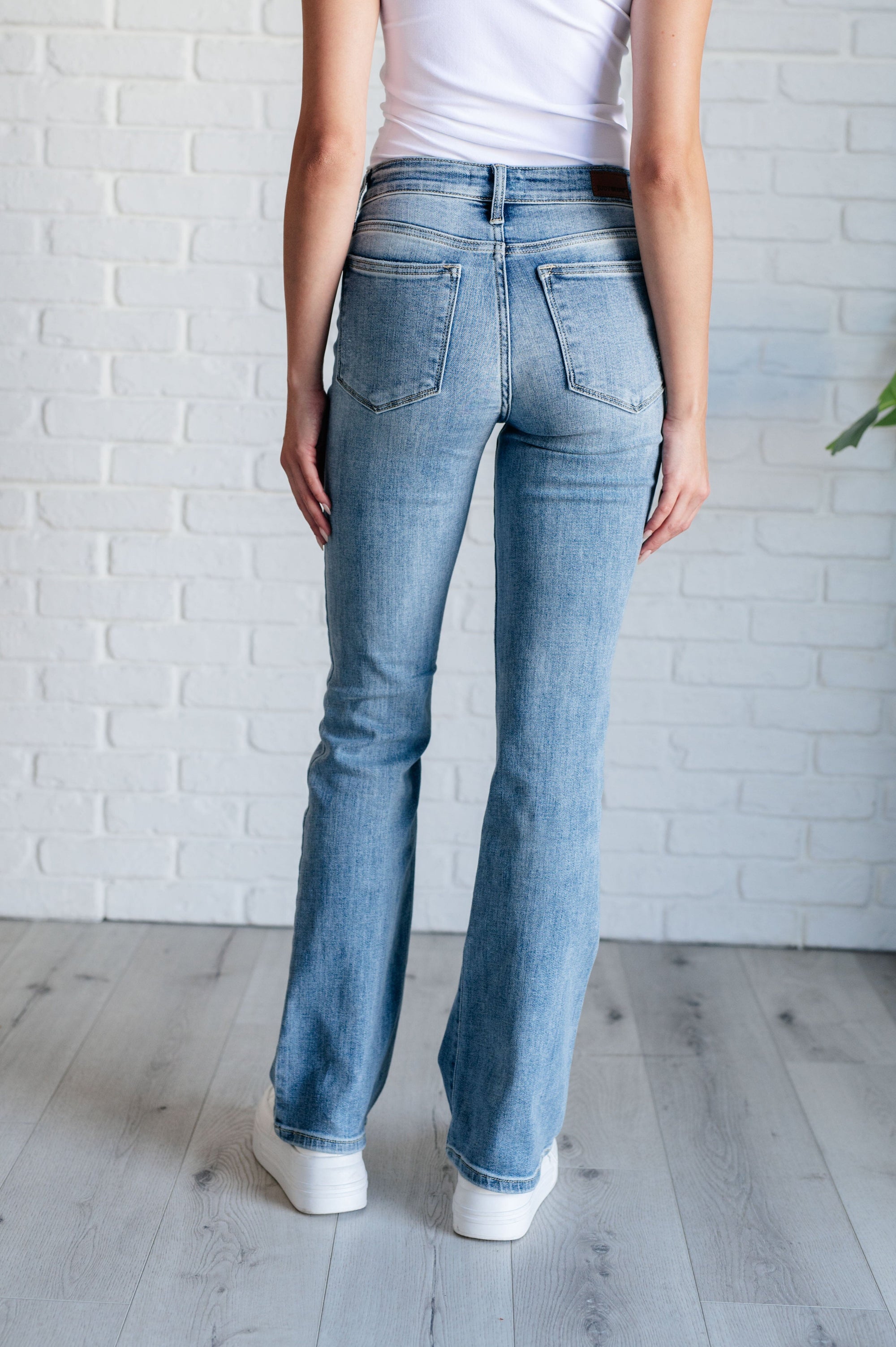 Alana Mid Rise Clean Bootcut Jeans Womens Ave Shops 