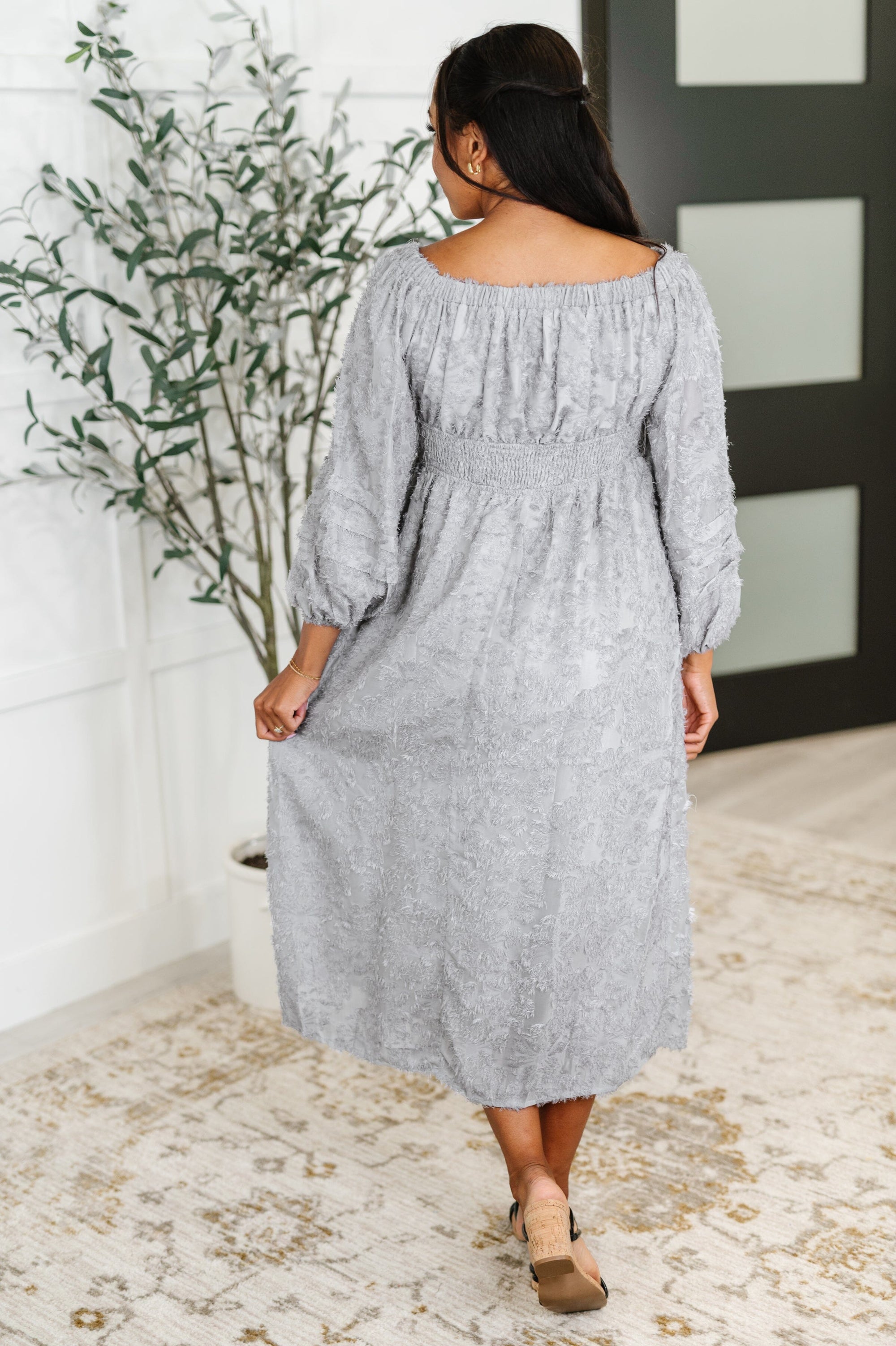 All Is Well Dress In Opal Gray Womens Ave Shops 