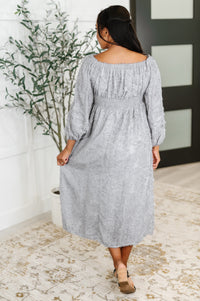 All Is Well Dress In Opal Gray Womens Ave Shops 