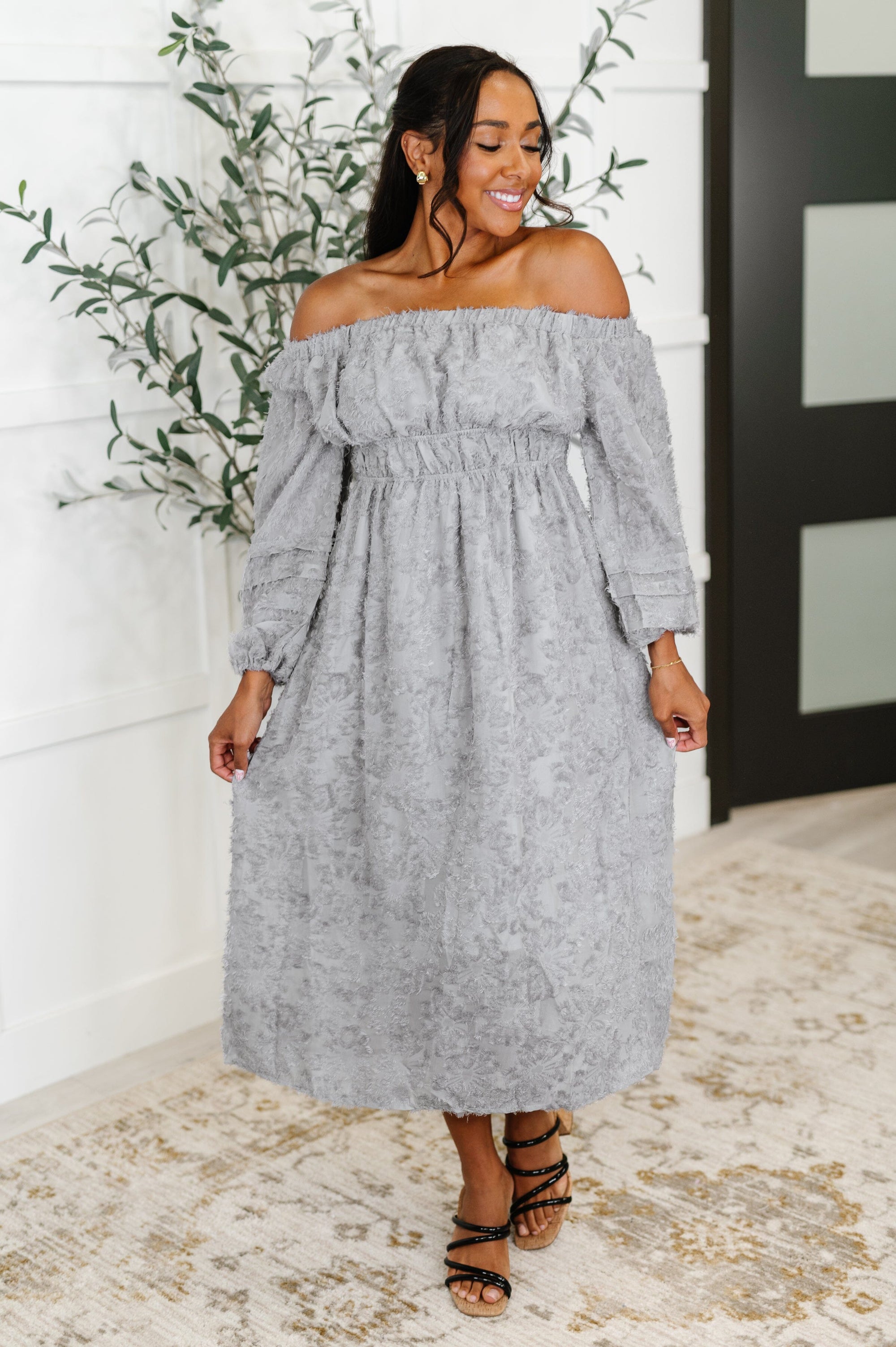 All Is Well Dress In Opal Gray Womens Ave Shops 