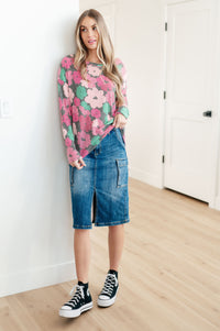 Always Be There Cargo Denim Skirt Womens Ave Shops 