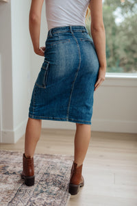 Always Be There Cargo Denim Skirt Womens Ave Shops 