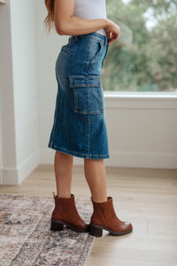 Always Be There Cargo Denim Skirt Womens Ave Shops 