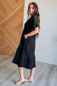 Always Learning Dolman Sleeve Dress in Black Dresses Ave Shops 