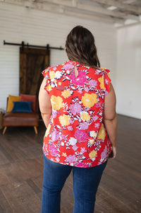 Among The Flowers Floral Top Tops Ave Shops 