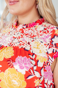 Among The Flowers Floral Top Tops Ave Shops 