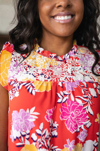 Among The Flowers Floral Top Tops Ave Shops 