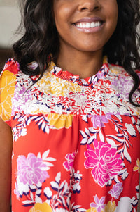 Among The Flowers Floral Top Tops Ave Shops 