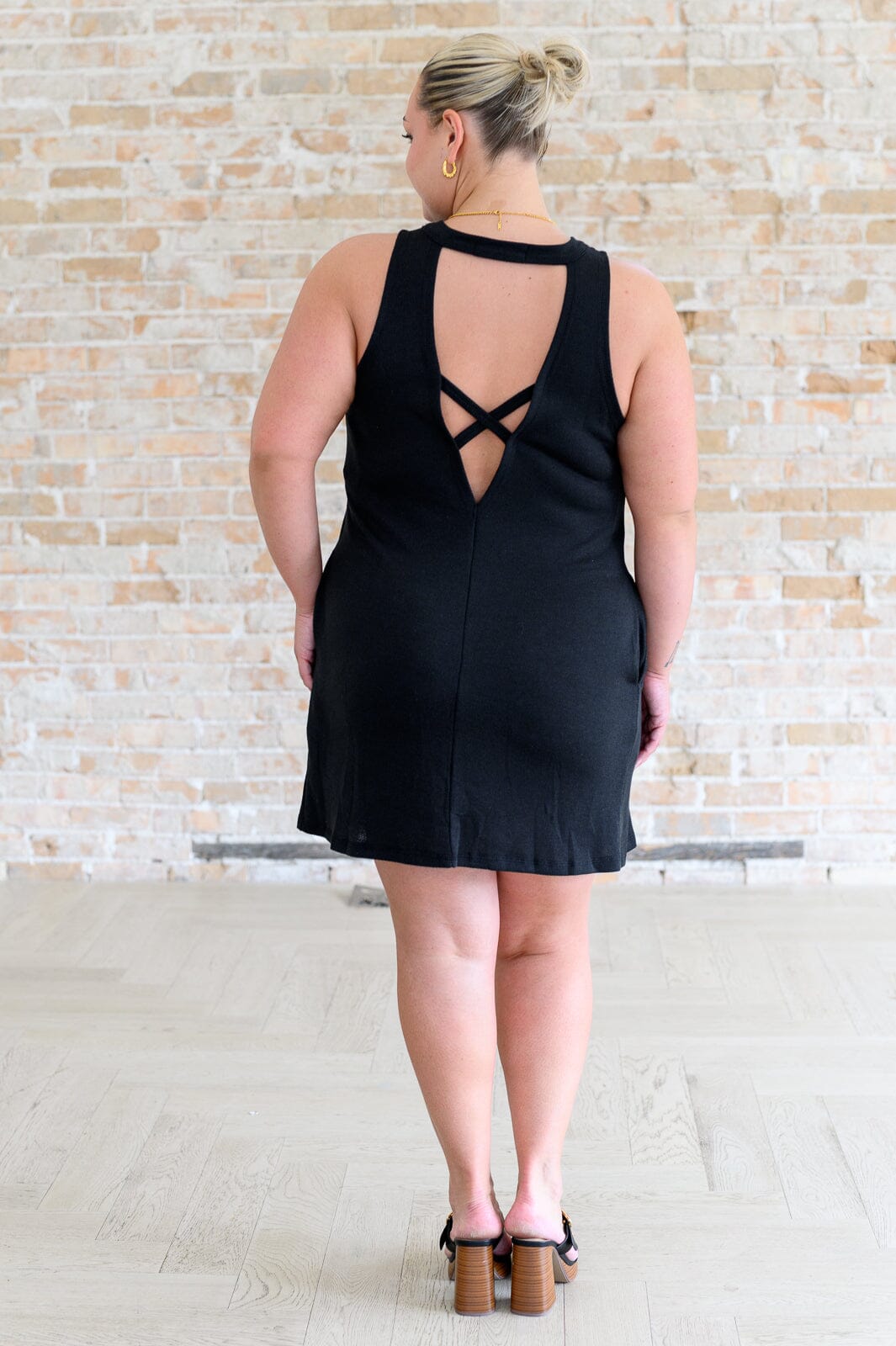 Back it Up Crisscross Cut-Out Back Dress Dresses Ave Shops 