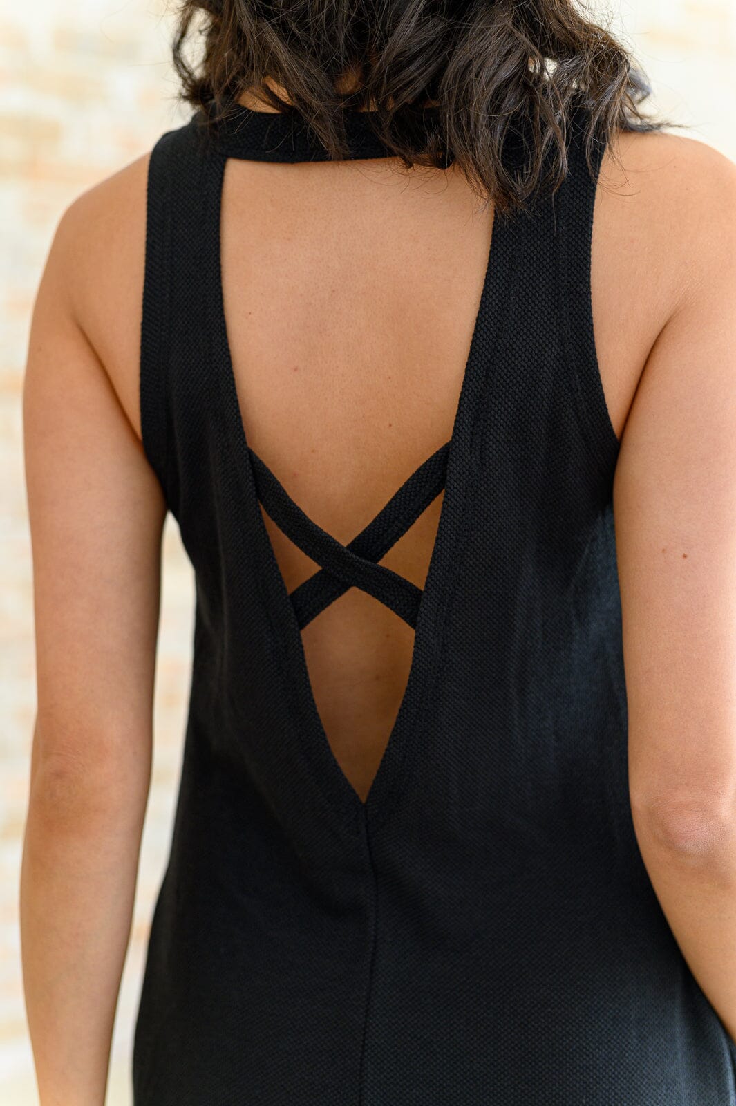 Back It Up Crisscross Cut-Out Back Dress Medium Back It Up Crisscross Cut-Out Back Dress Medium