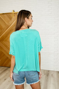 Bare Necessitee Relaxed Tee in Mint Womens Ave Shops 