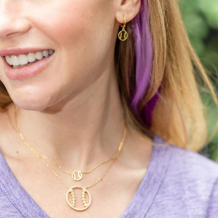 Baseball | Softball Huggies Earrings Splendid Iris 