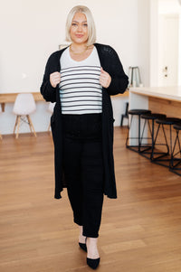 Be Still V-Neck Striped Sweater Womens Ave Shops 