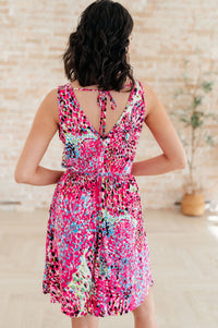 Bless Your Heart V-Neck Dress in Neon Fuchsia Dresses Ave Shops 