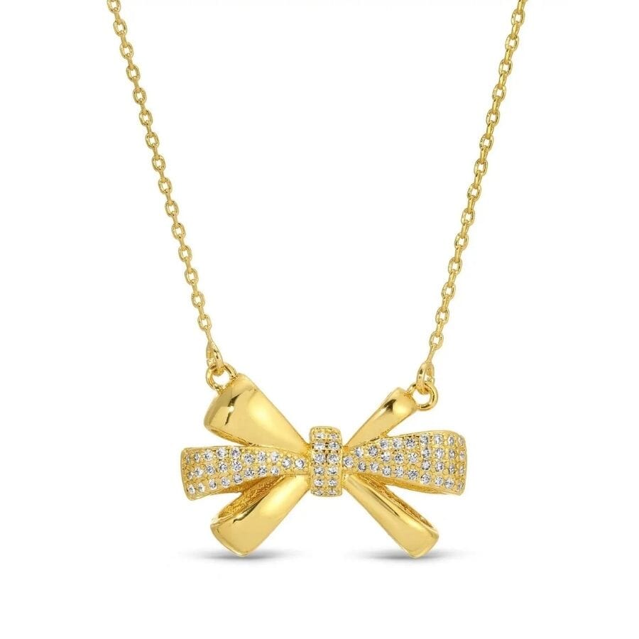 Bow Pendant Necklace Necklace Splendid Iris 