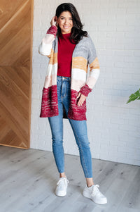 Bring the Warmth Color Block Cardigan Layers Ave Shops 