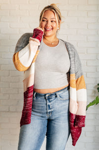 Bring the Warmth Color Block Cardigan Layers Ave Shops 