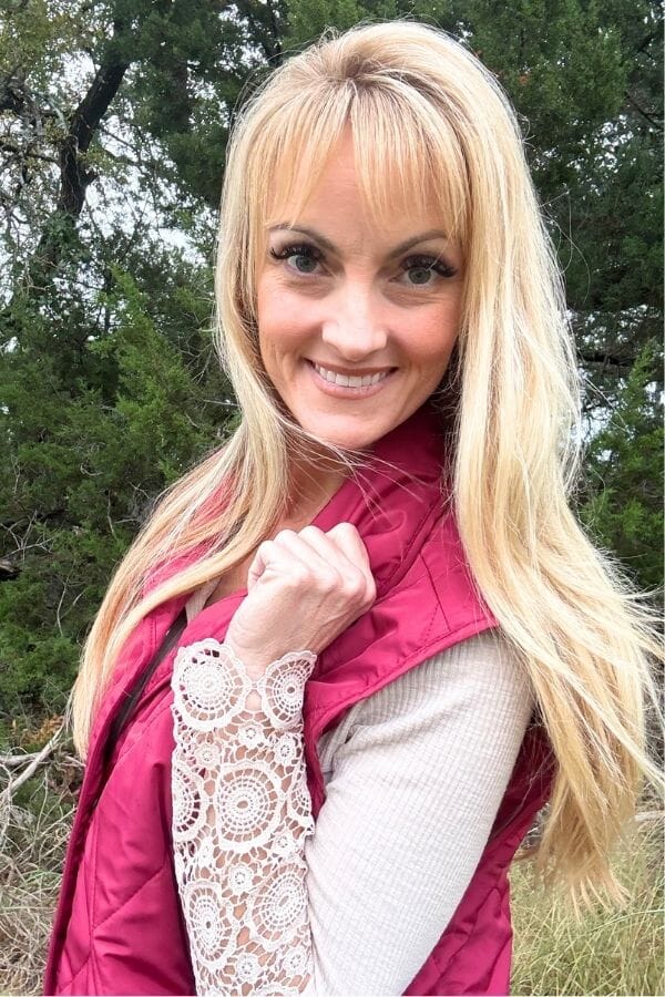 Burgundy Quilted Puffer Vest Jacket W/ Fully Lining Shirts & Tops Haptics 