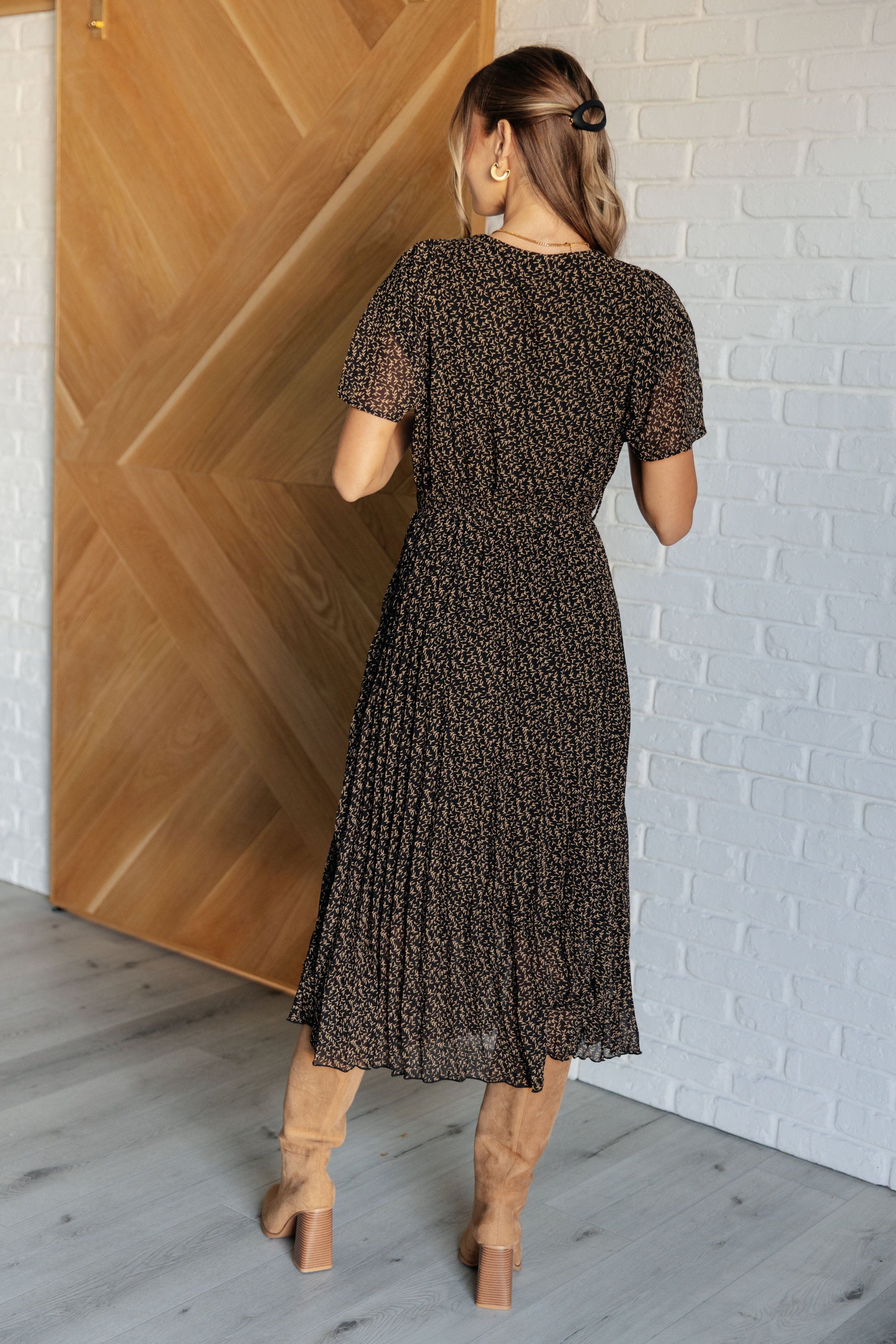 Cause a Scene Surplice Neck Dress Dresses Ave Shops 
