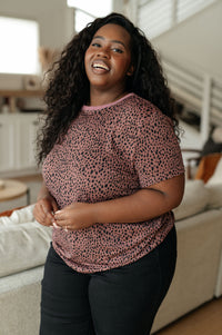 Cheetah Girl Short Sleeve Top Tops Ave Shops 