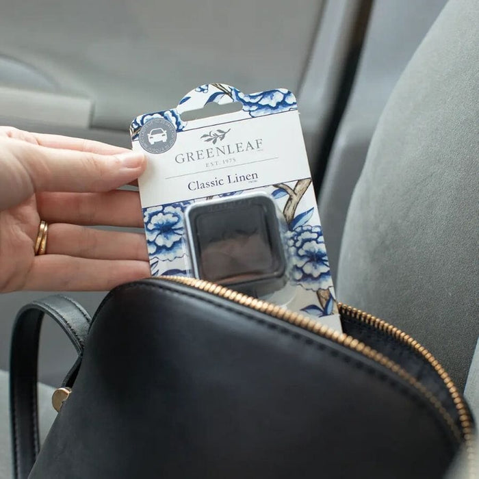 Classic Linen Car Freshener Auto Vent Clip diffuser Greenleaf Gifts 