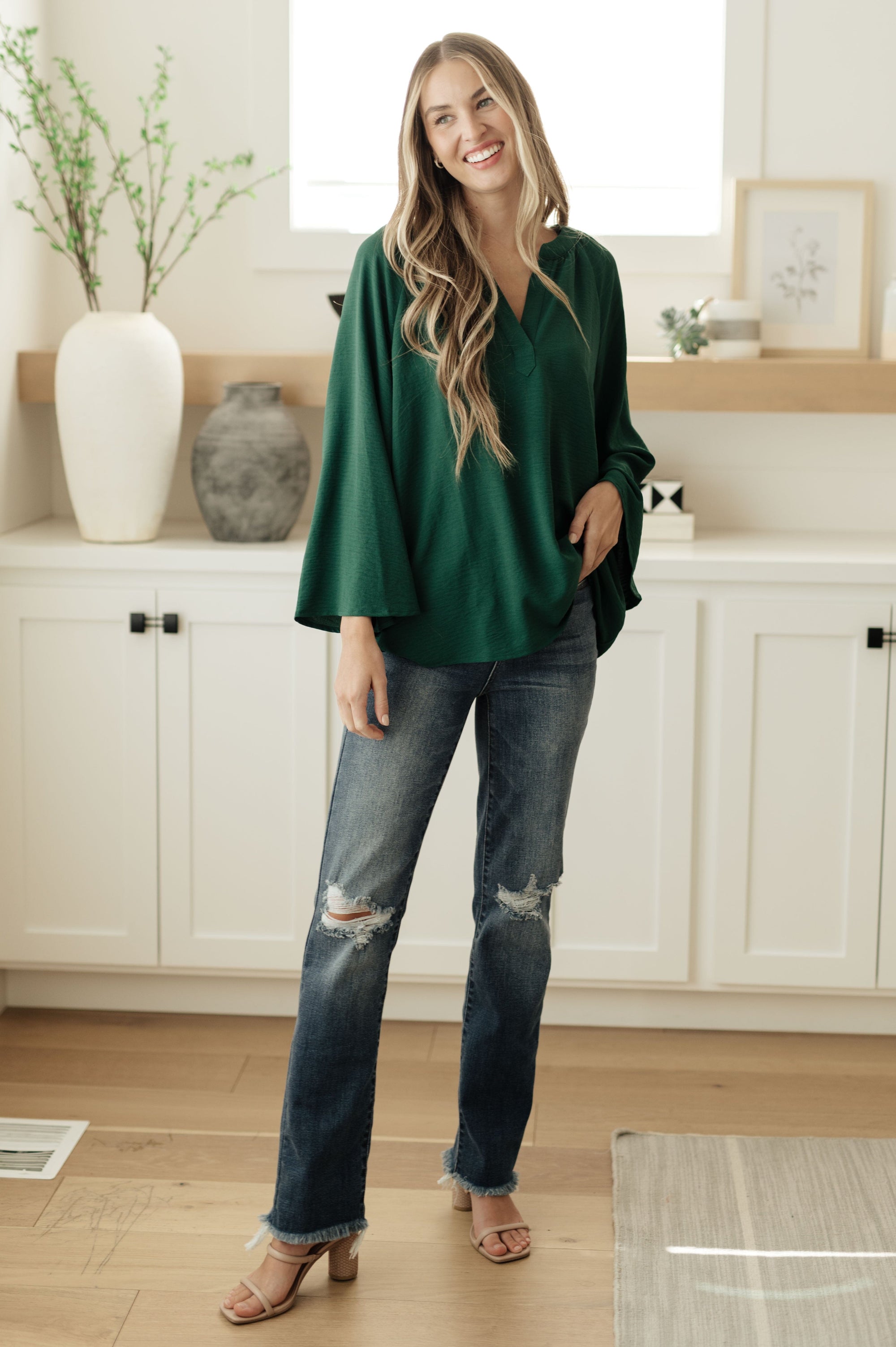 Climb On V-Neck Blouse Blouses Ave Shops 