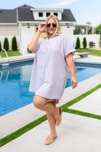 Cornelia Striped Shirt Dress Dresses Ave Shops 