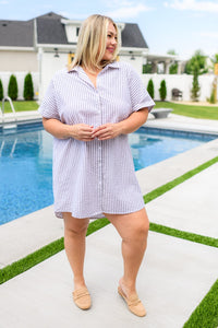 Cornelia Striped Shirt Dress Dresses Ave Shops 