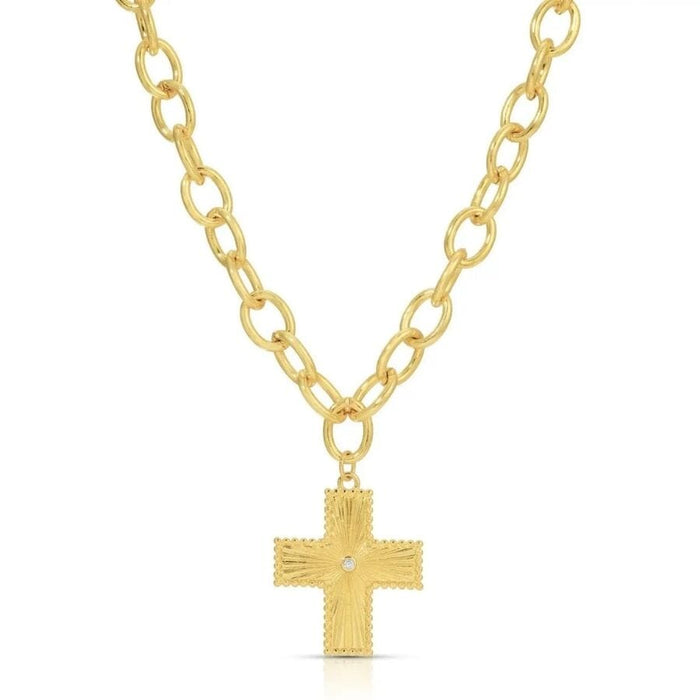 Cross Statement Necklace Necklace Splendid Iris 