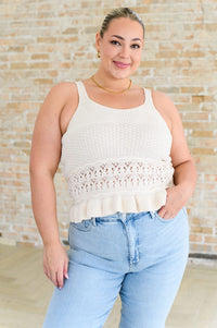 Day Dancing Ruffle Knit Tank Top Tops Ave Shops 