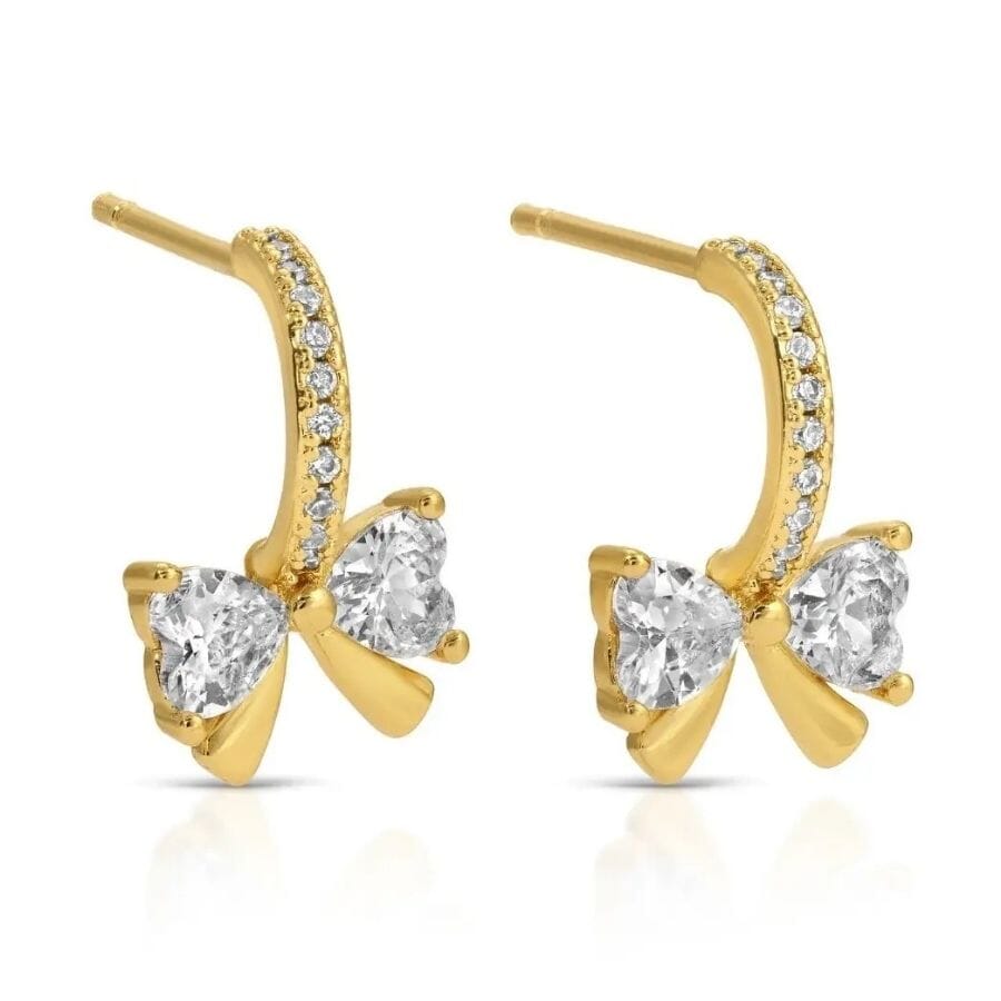 Delicate Bow Earrings Earrings Splendid Iris 