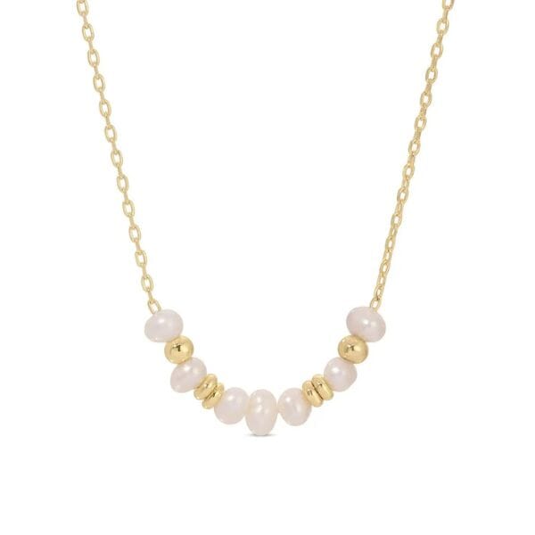 Delicate Pearl Accented Necklace Necklace Splendid Iris 