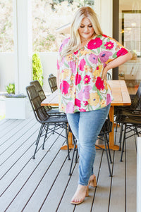 Do It Anyways Floral Top Tops Ave Shops 