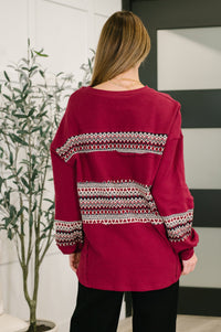 Don't Let Me Miss It Color Block Detail Top Womens Ave Shops 
