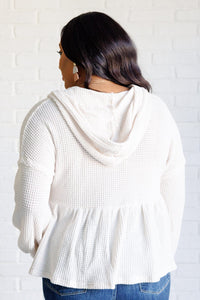 Don't Waffle About Waffle Knit Hoodie Tops Ave Shops 